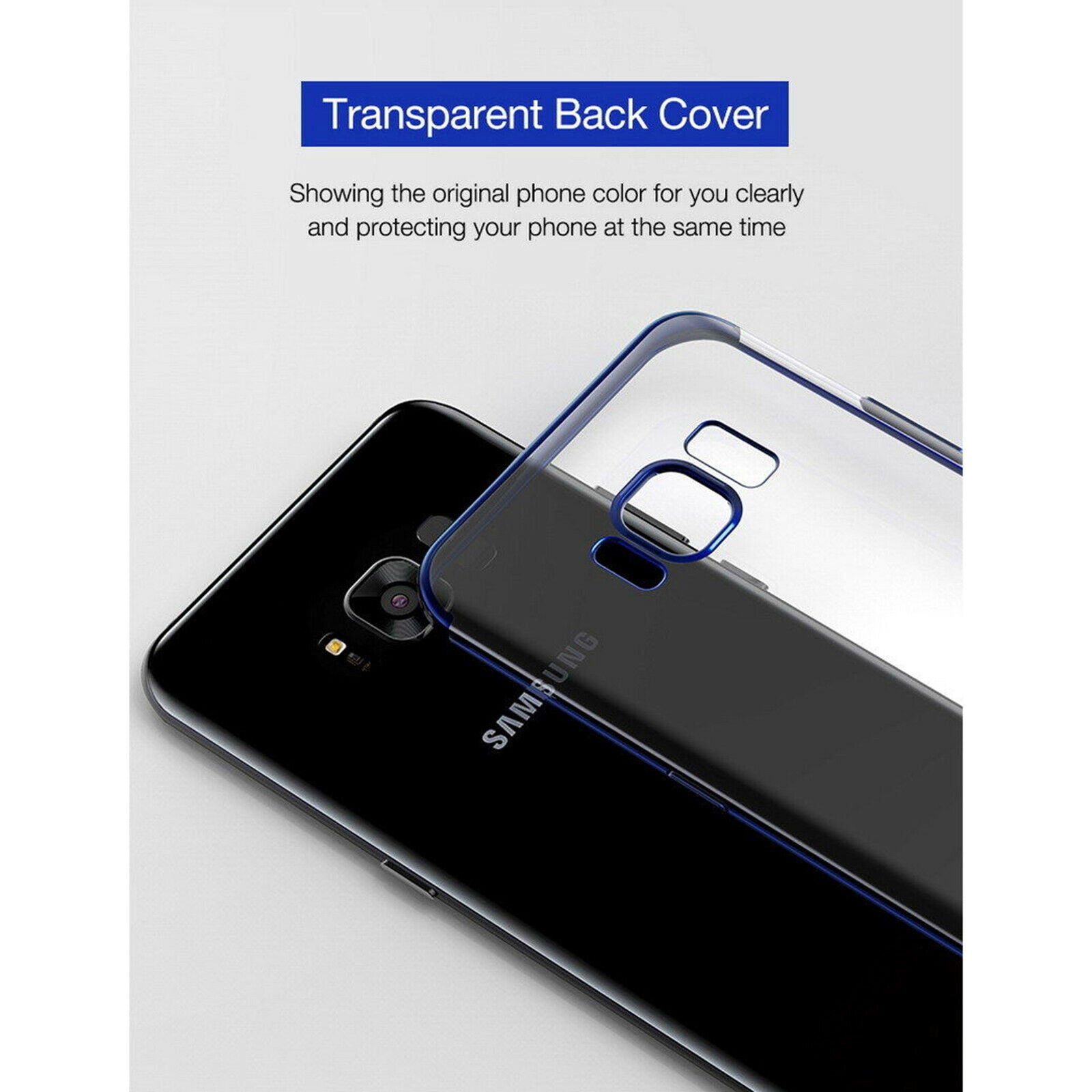 Plated Bumper Slim Clear Soft Case For Samsung - carolay.co