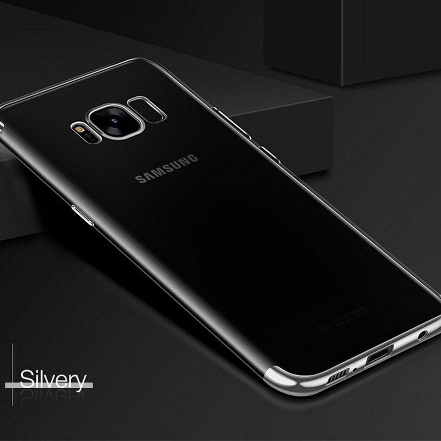 Plated Bumper Slim Clear Soft Case For Samsung - carolay.co
