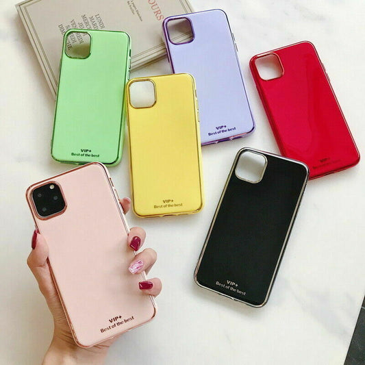 Plating Soft Slim Hybrid Shockproof Case For iPhone - carolay.co