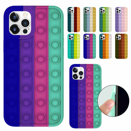 Push Pop It Slim Silicone Shockproof Case for iPhone - carolay.co