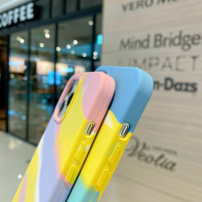 Rainbow Soft Liquid Silicone Case for iPhone - carolay.co