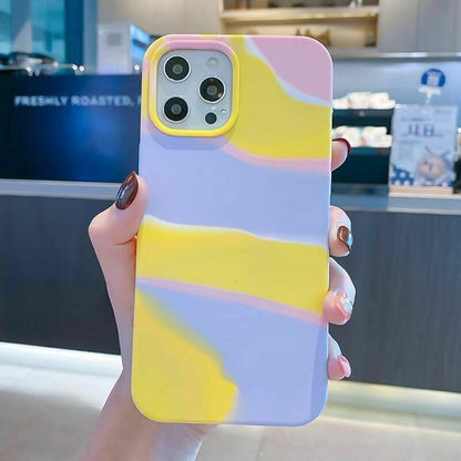 Rainbow Soft Liquid Silicone Case for iPhone - carolay.co