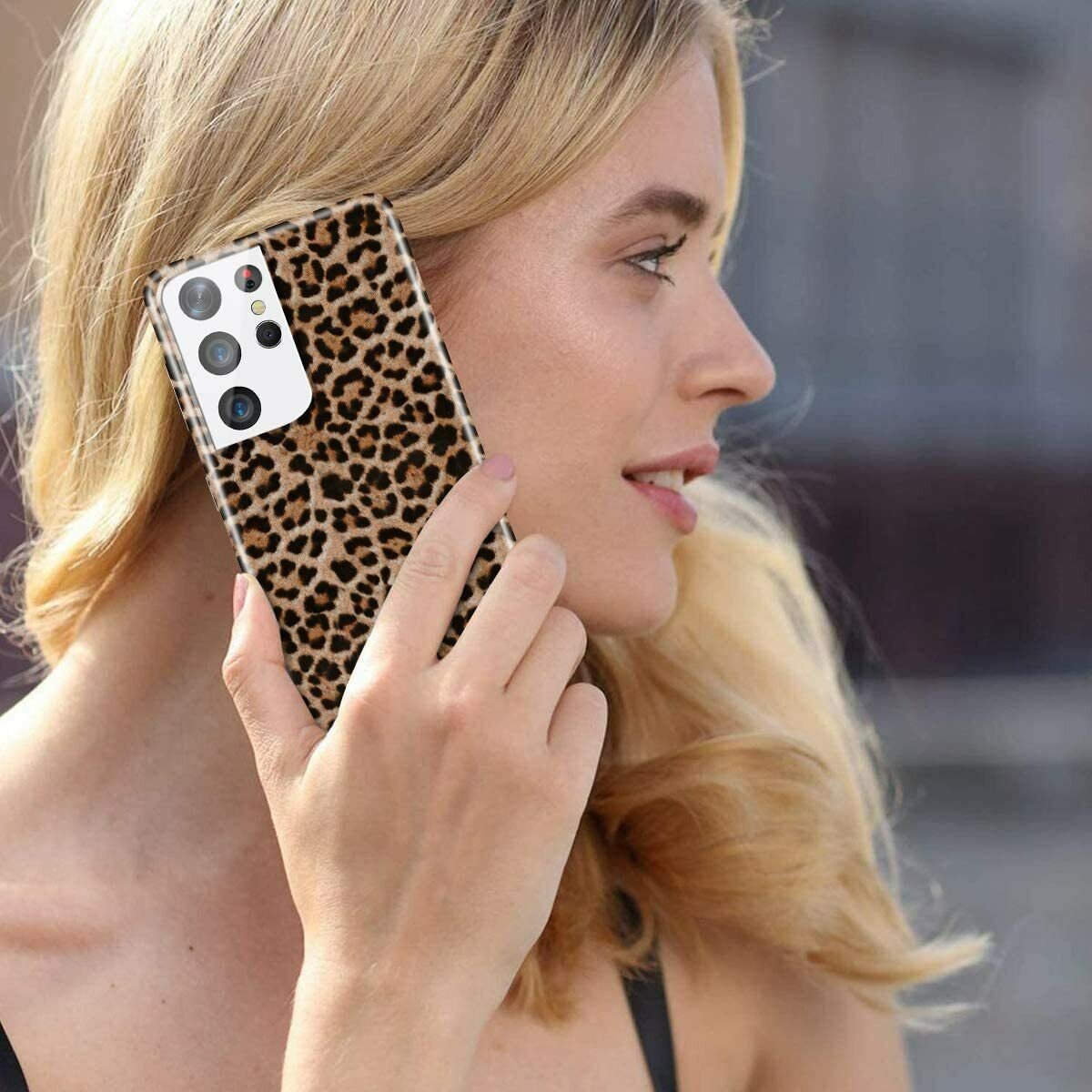 Rubber Case Brown Leopard for Samsung Galaxy S21 + Ultra 5G - carolay.co
