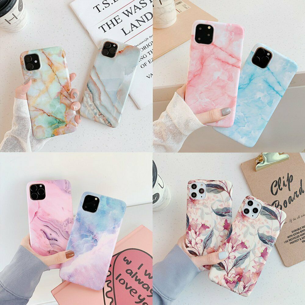 Rubber Marble Slim Soft Case For iPhone - carolay.co