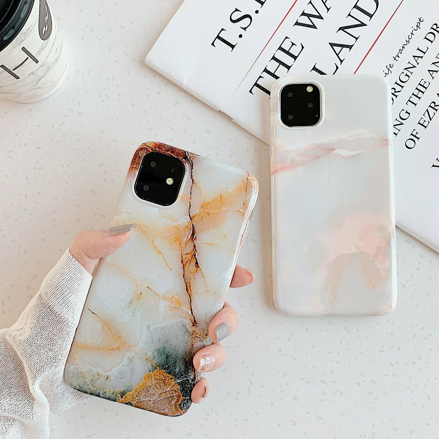 Rubber Marble Slim Soft Case For iPhone - carolay.co