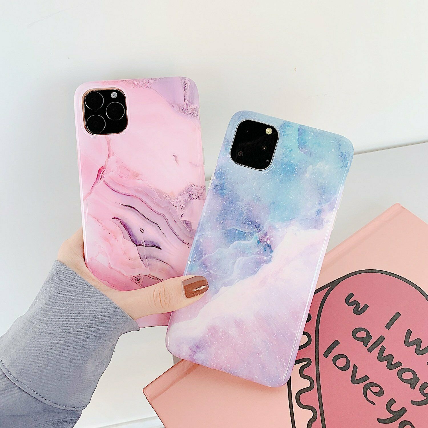 Rubber Marble Slim Soft Case For iPhone - carolay.co