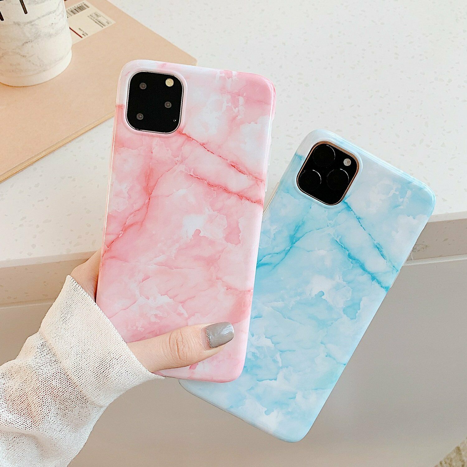 Rubber Marble Slim Soft Case For iPhone - carolay.co