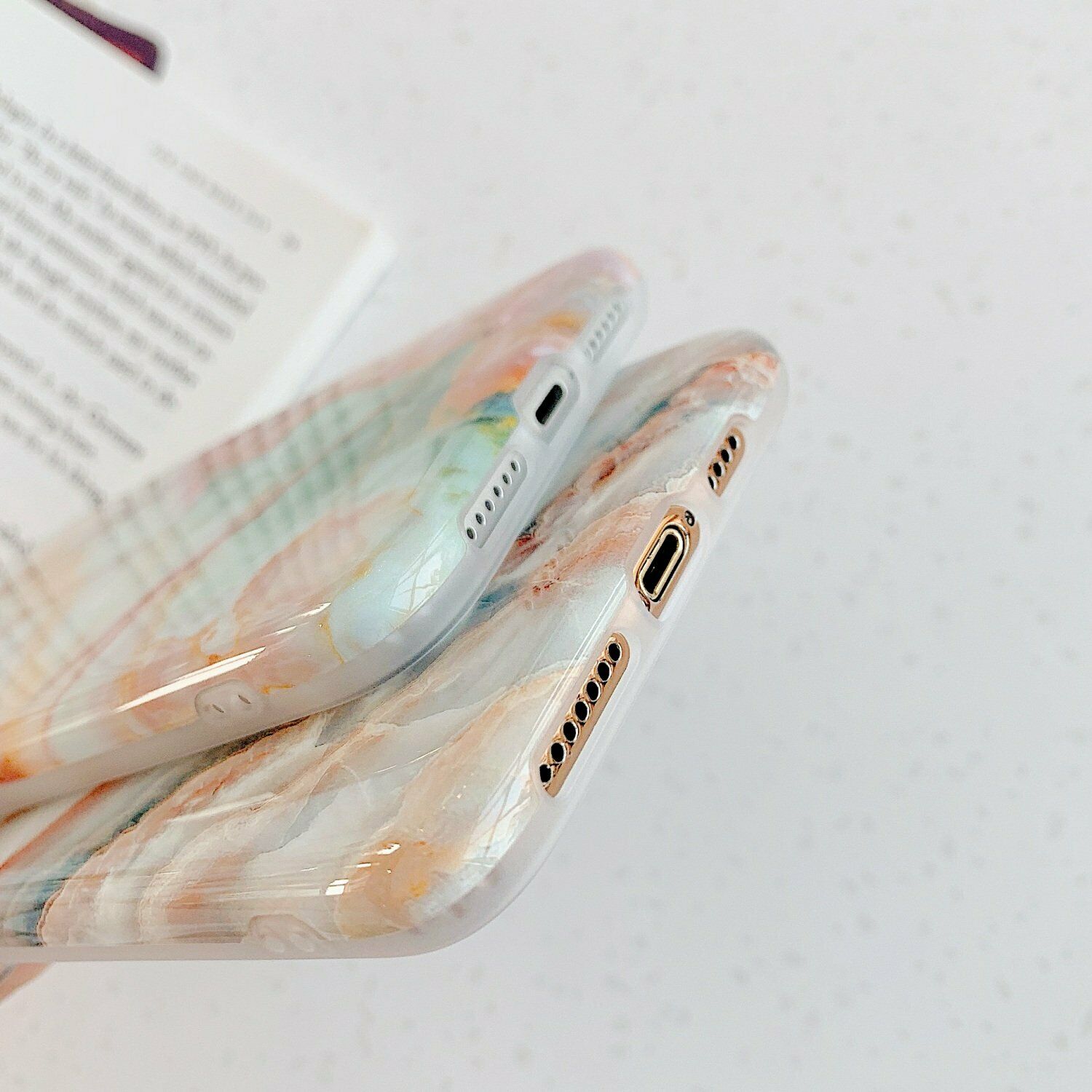 Rubber Marble Slim Soft Case For iPhone - carolay.co