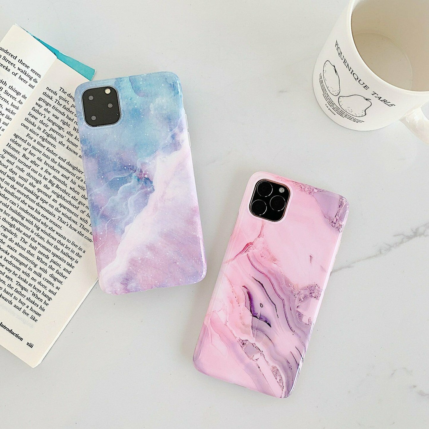 Rubber Marble Slim Soft Case For iPhone - carolay.co