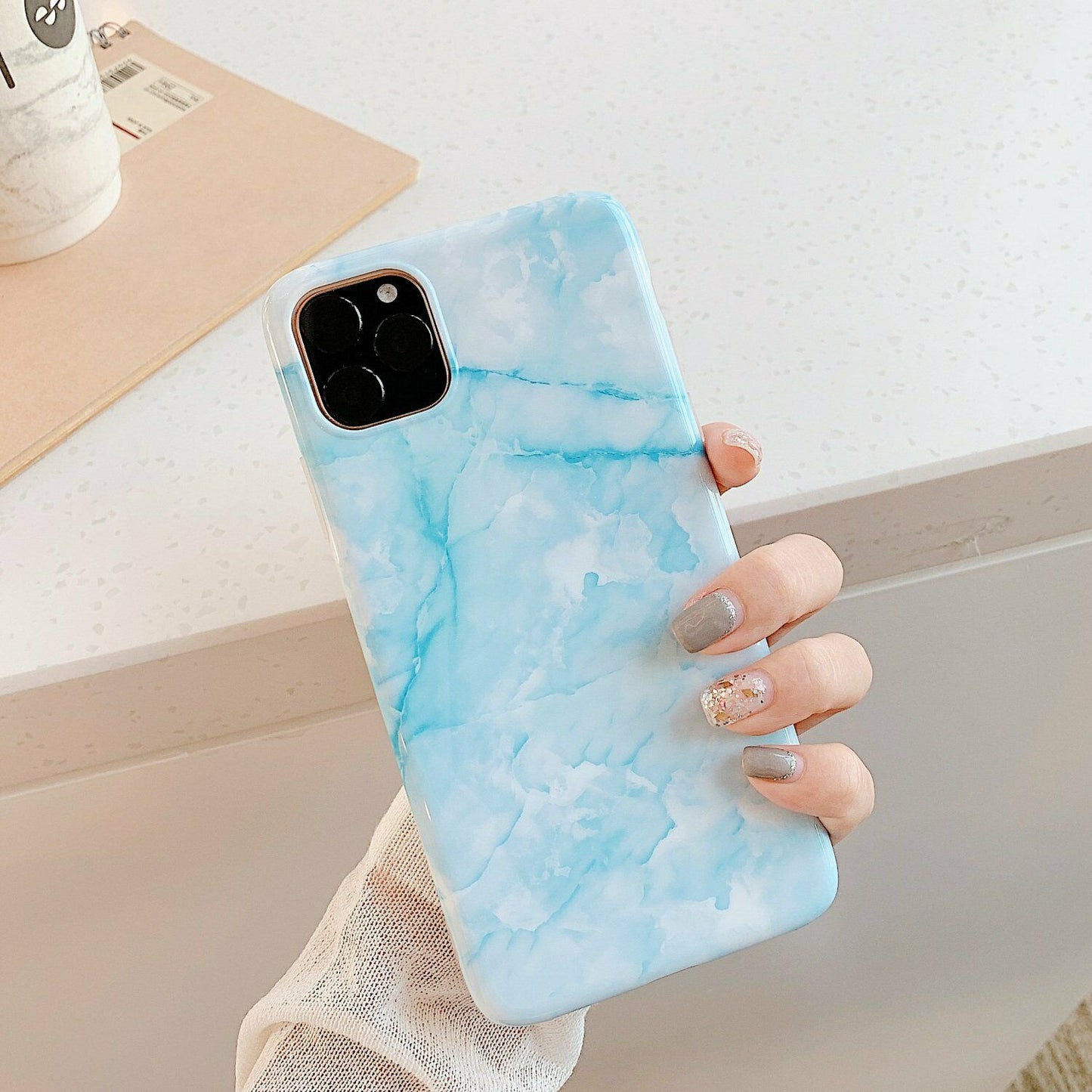 Rubber Marble Slim Soft Case For iPhone - carolay.co
