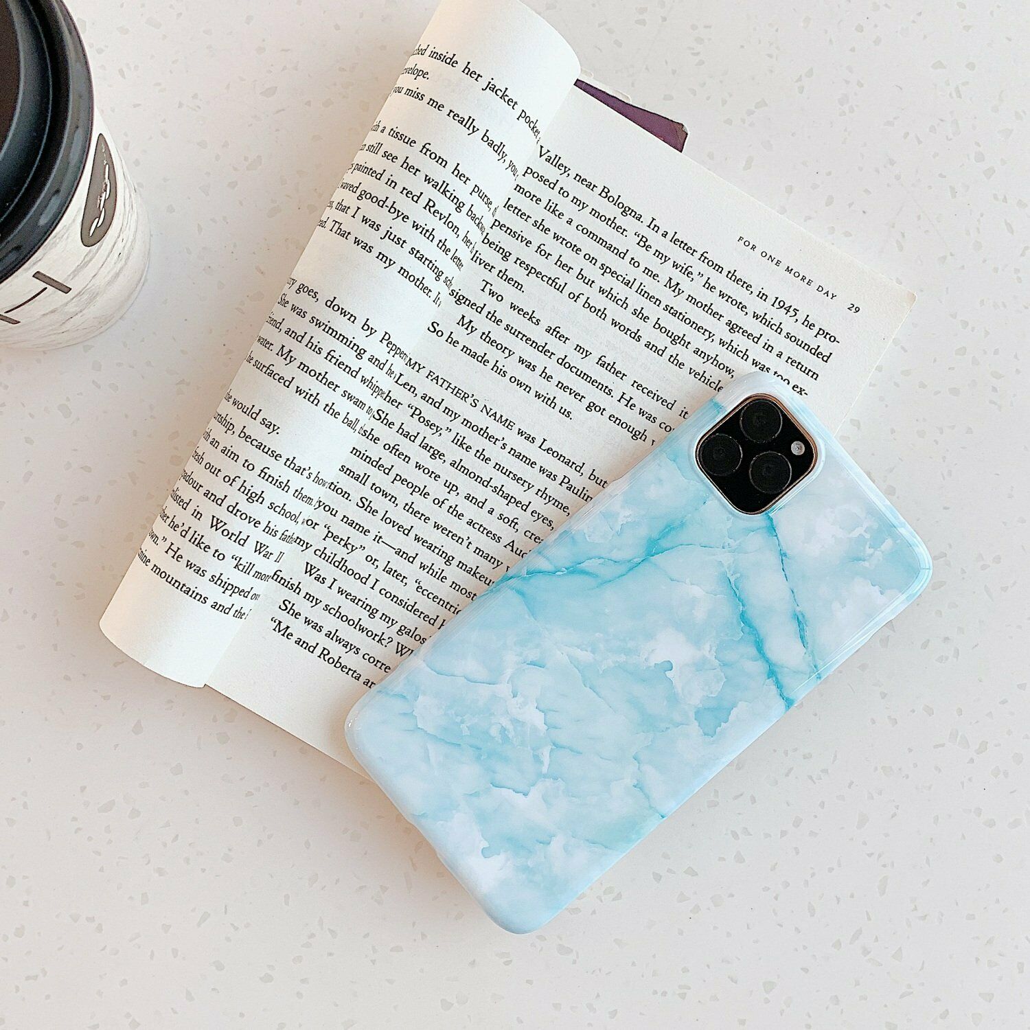 Rubber Marble Slim Soft Case For iPhone - carolay.co