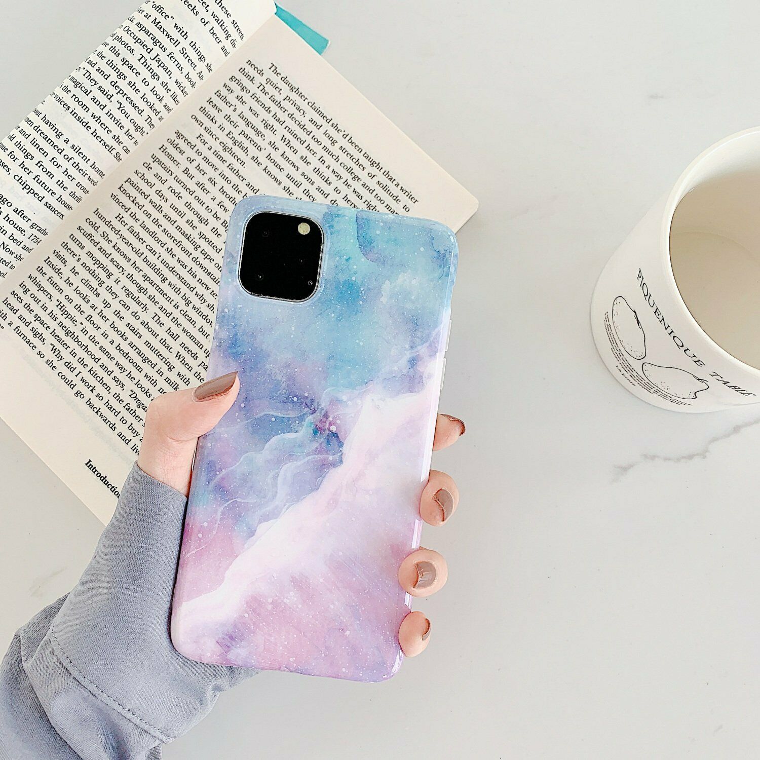 Rubber Marble Slim Soft Case For iPhone - carolay.co