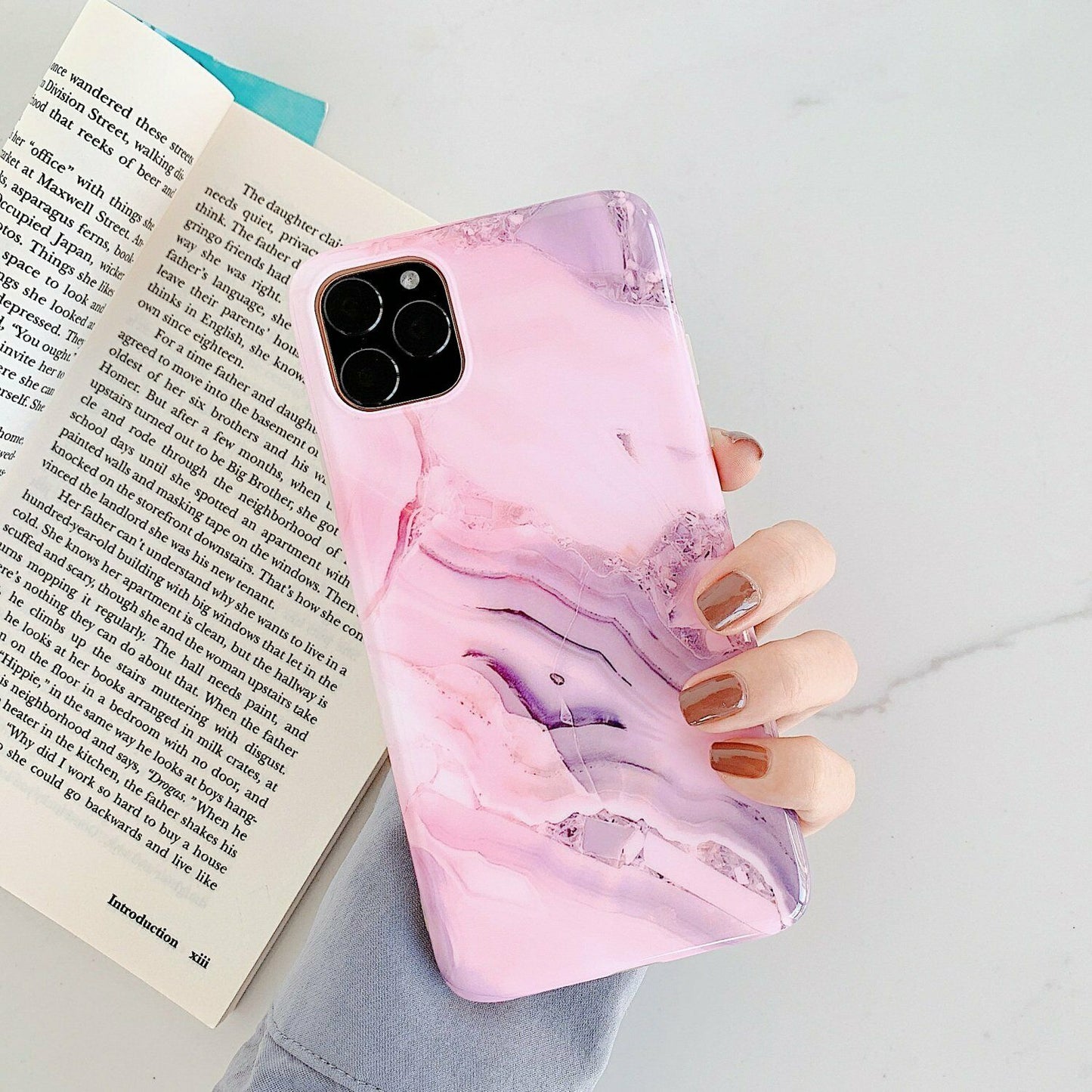 Rubber Marble Slim Soft Case For iPhone - carolay.co