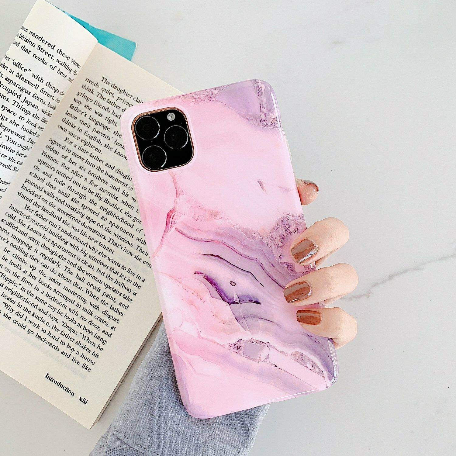 Rubber Marble Slim Soft Case For iPhone - carolay.co