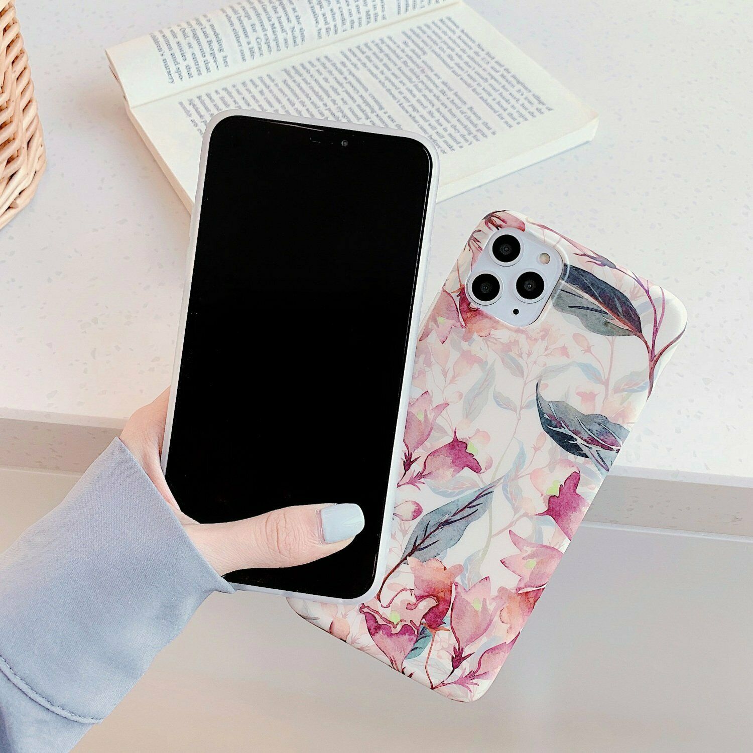 Rubber Marble Slim Soft Case For iPhone - carolay.co