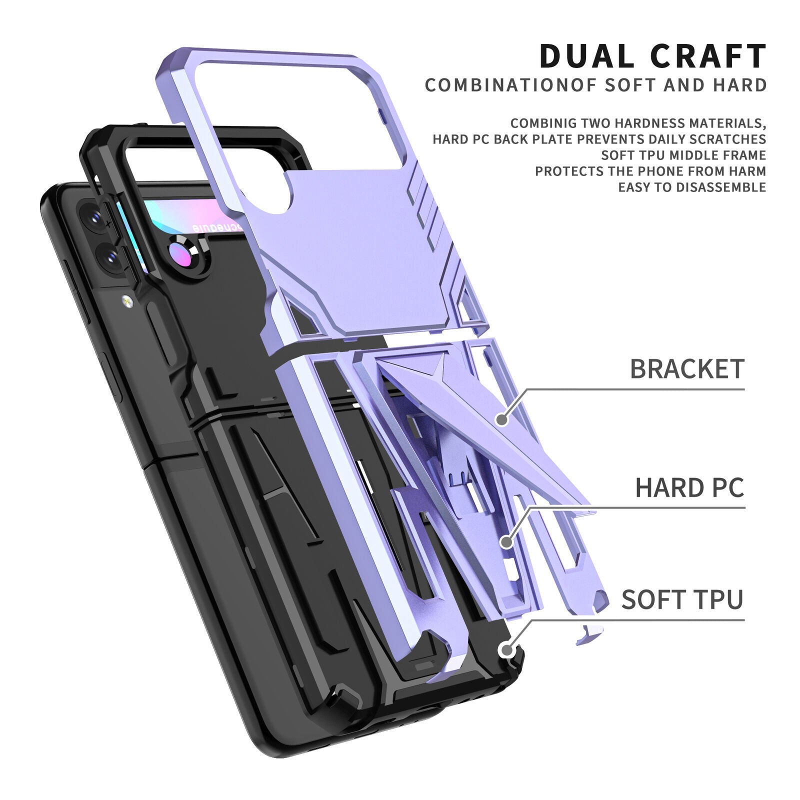 Rugged Shockproof Armor Case Samsung Z Flip 3 5G - carolay.co