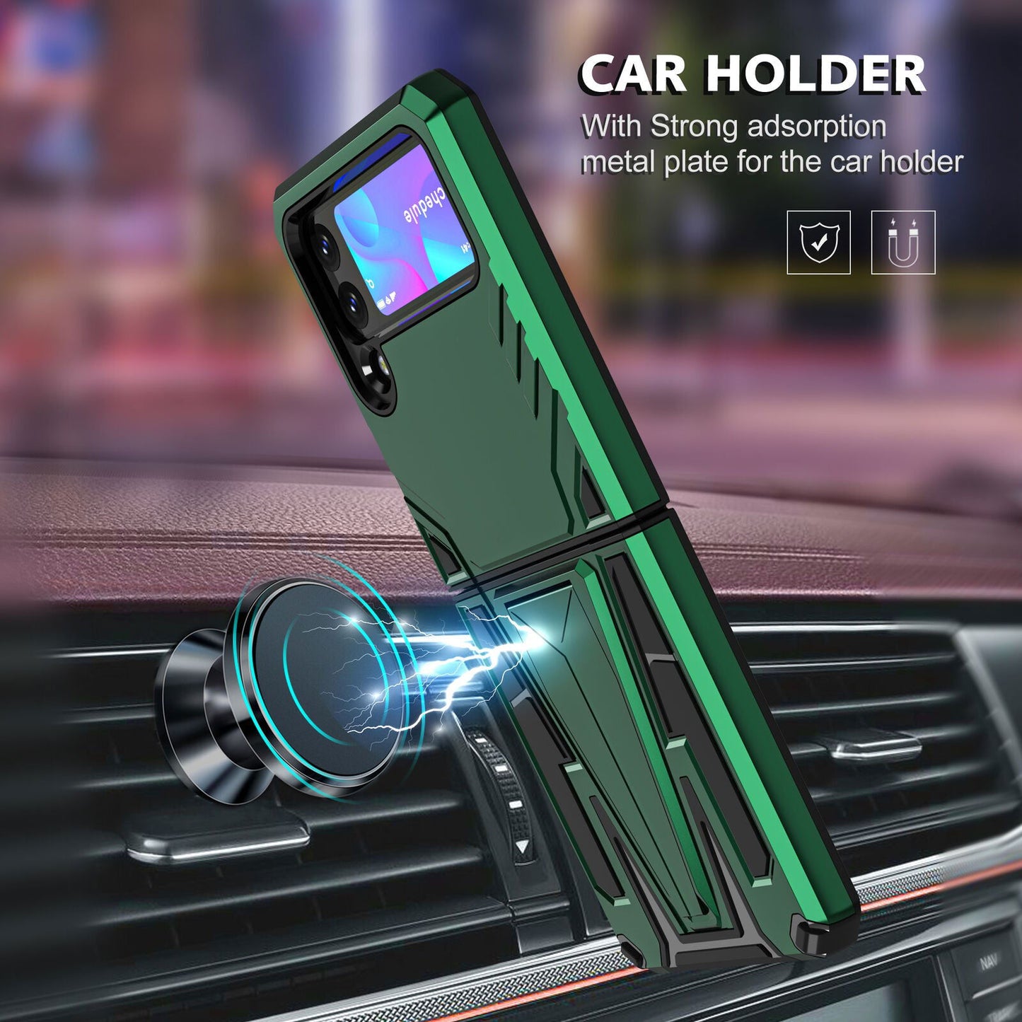 Rugged Shockproof Armor Case Samsung Z Flip 3 5G - carolay.co