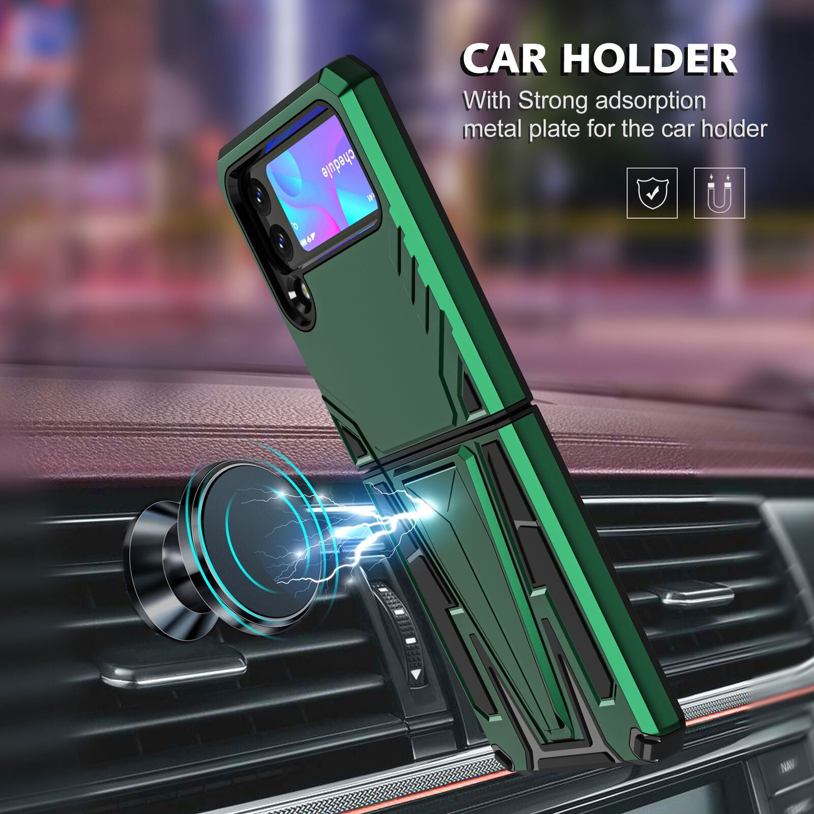 Rugged Shockproof Armor Case Samsung Z Flip 3 5G - carolay.co