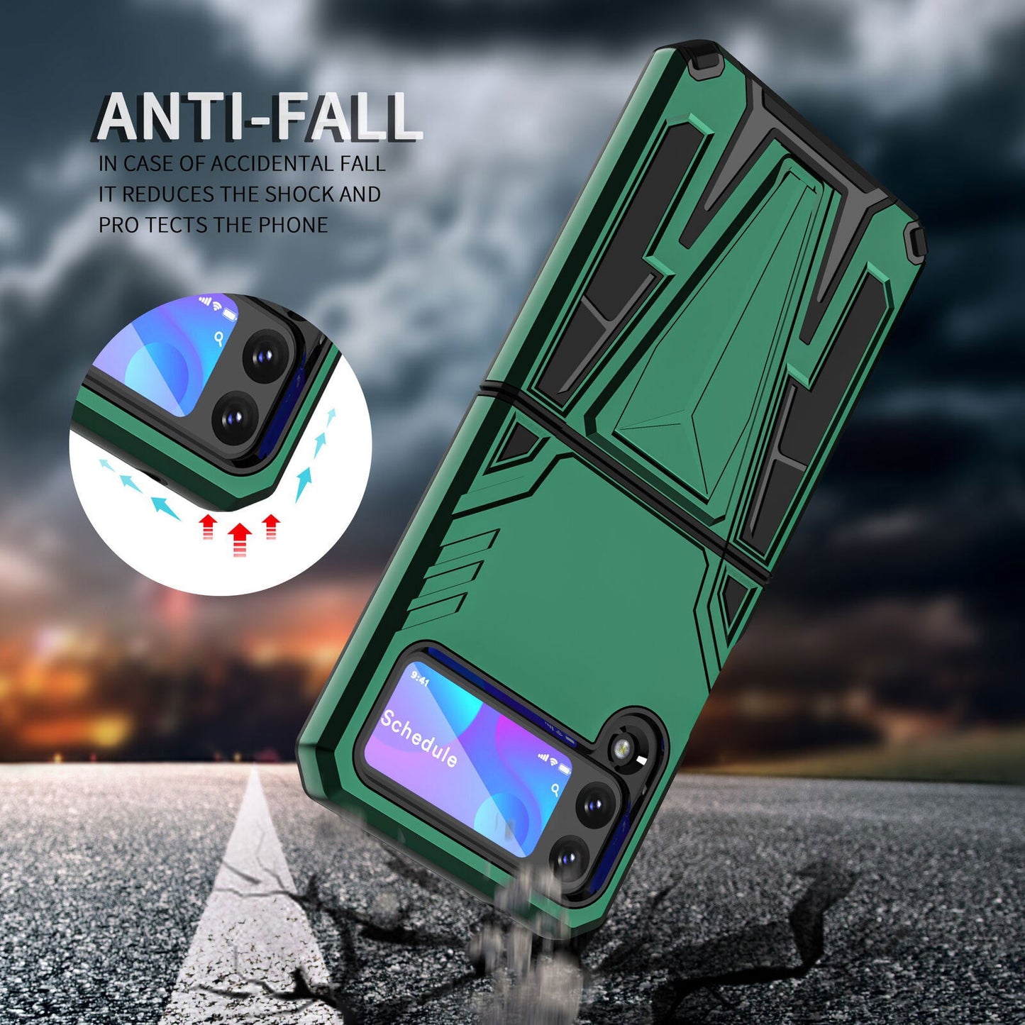 Rugged Shockproof Armor Case Samsung Z Flip 3 5G - carolay.co