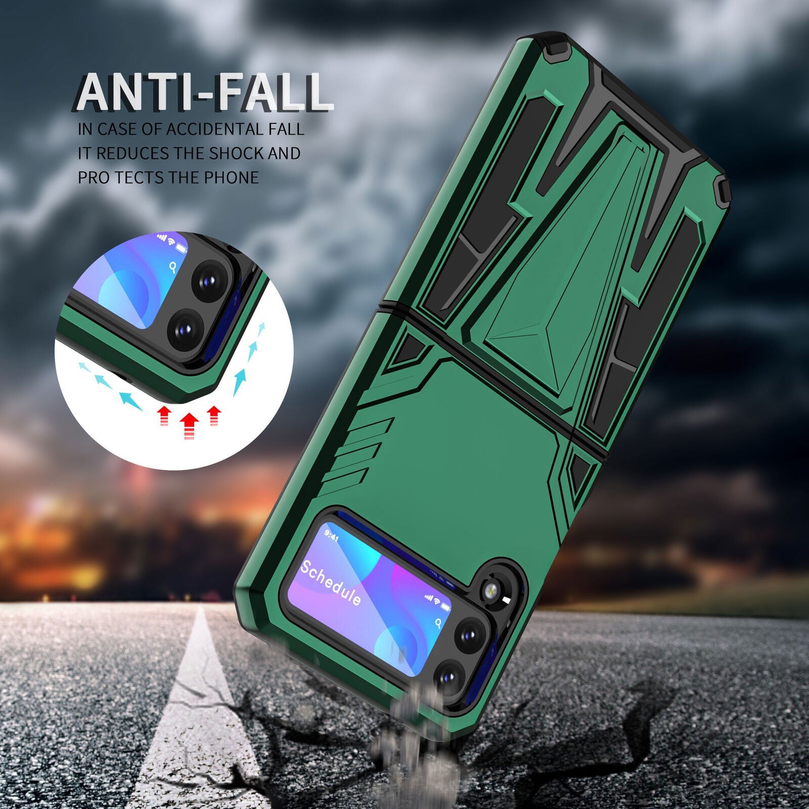 Rugged Shockproof Armor Case Samsung Z Flip 3 5G - carolay.co
