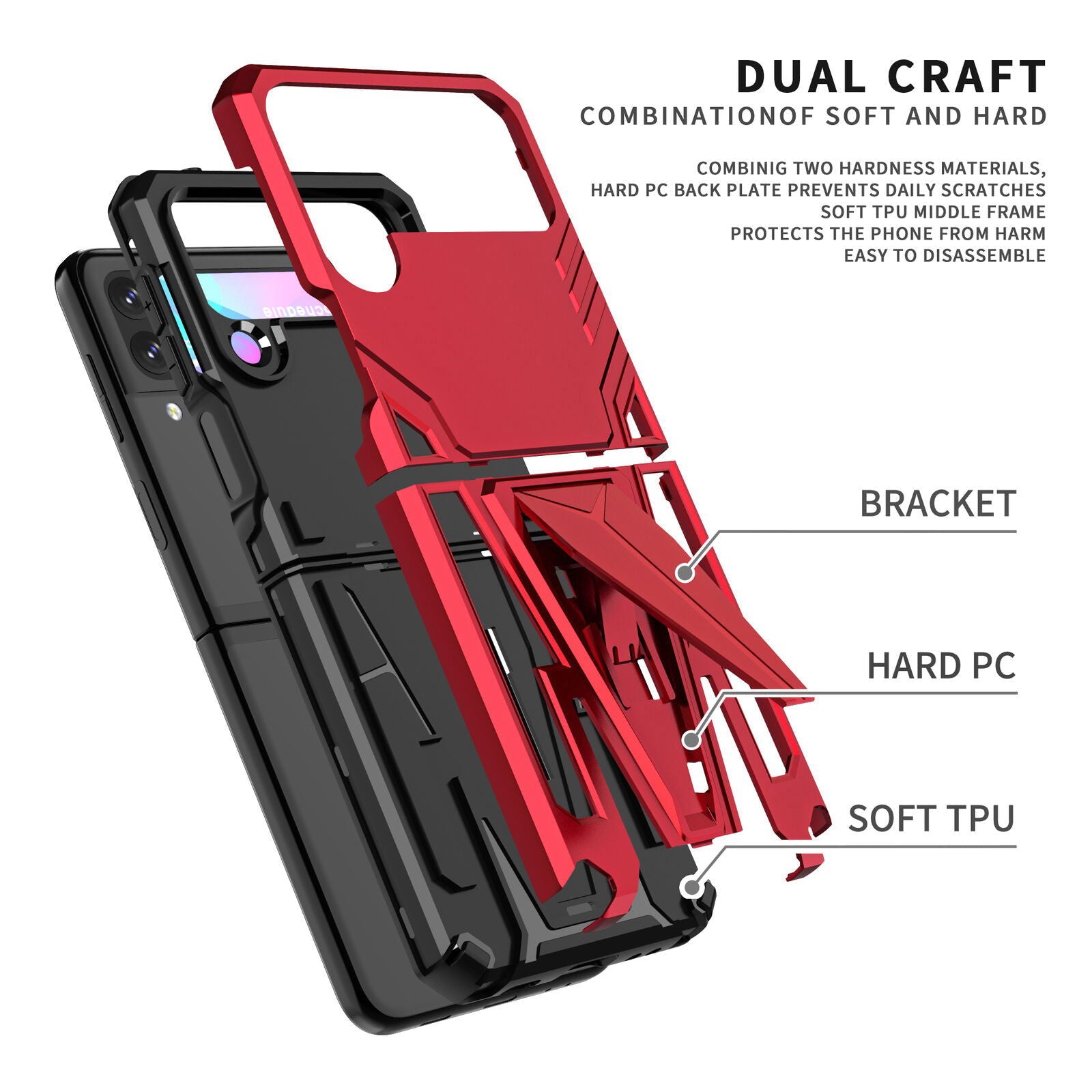 Rugged Shockproof Armor Case Samsung Z Flip 3 5G - carolay.co