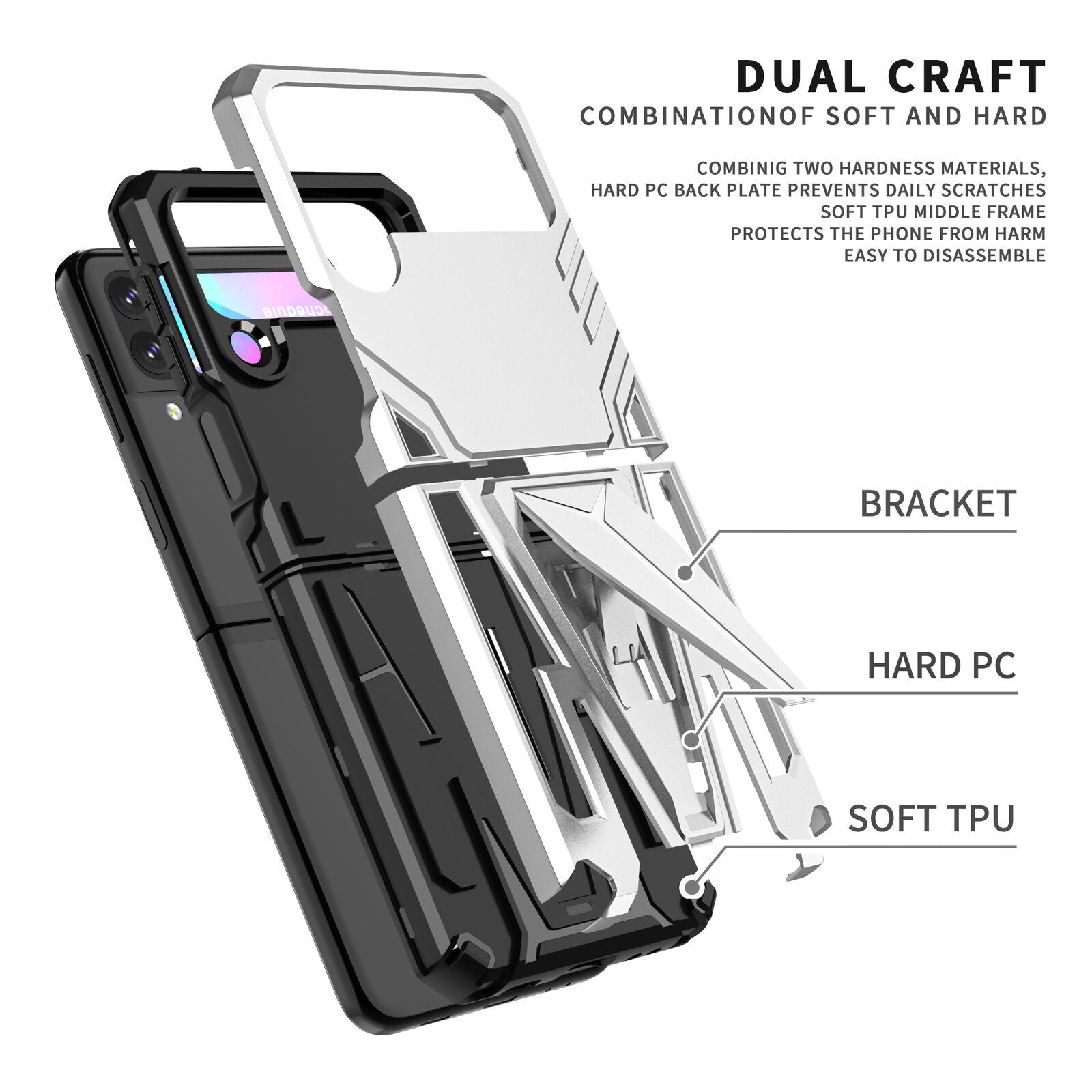 Rugged Shockproof Armor Case Samsung Z Flip 3 5G - carolay.co