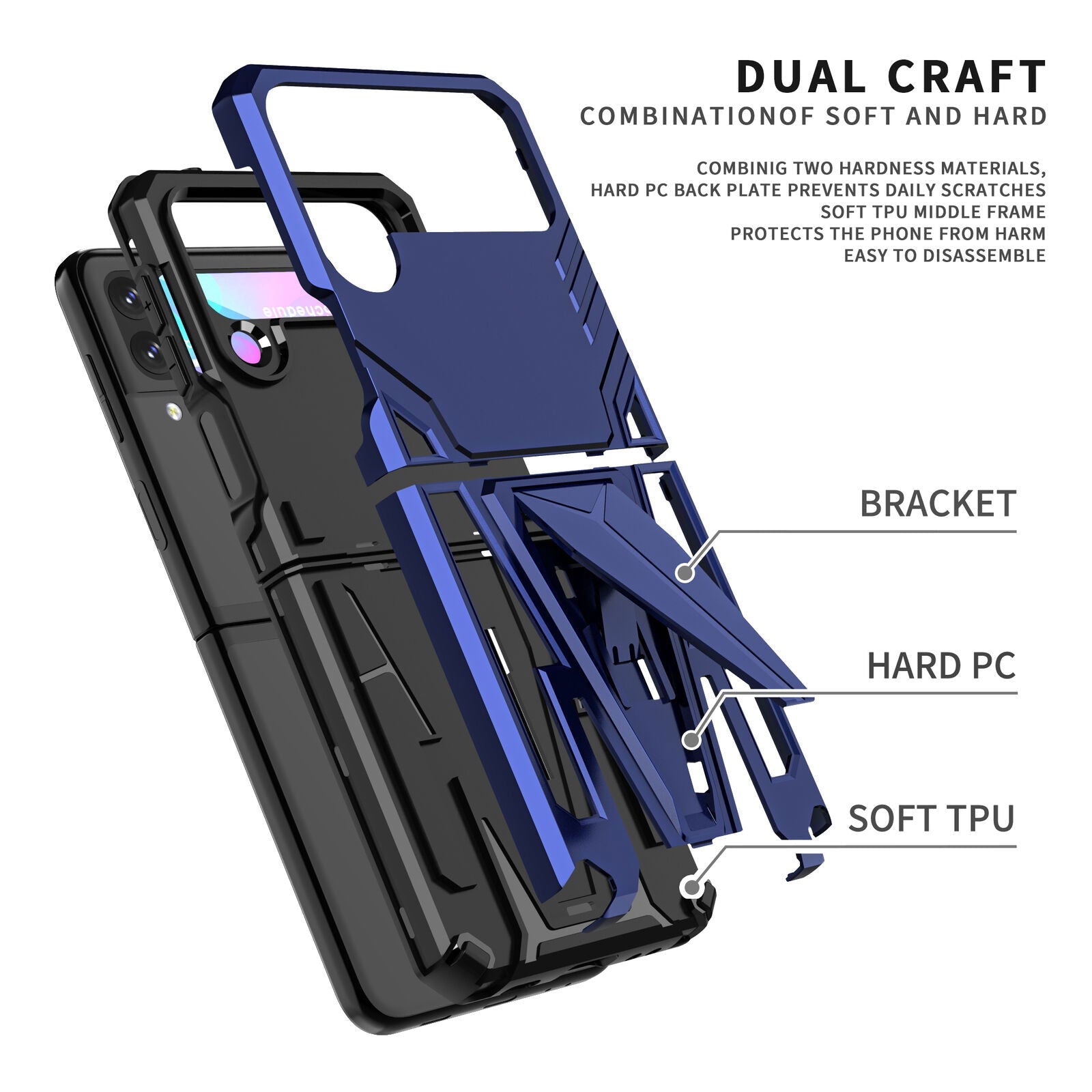 Rugged Shockproof Armor Case Samsung Z Flip 3 5G - carolay.co