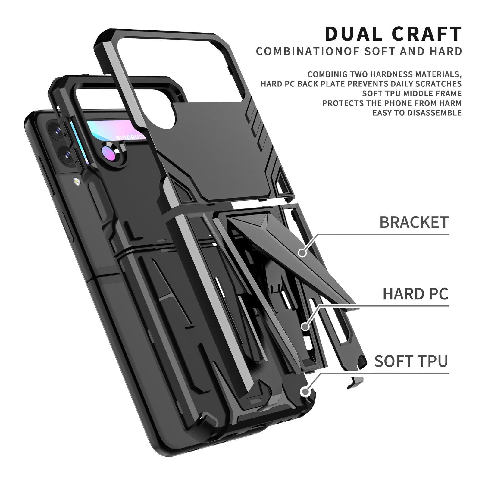 Rugged Shockproof Armor Case Samsung Z Flip 3 5G - carolay.co