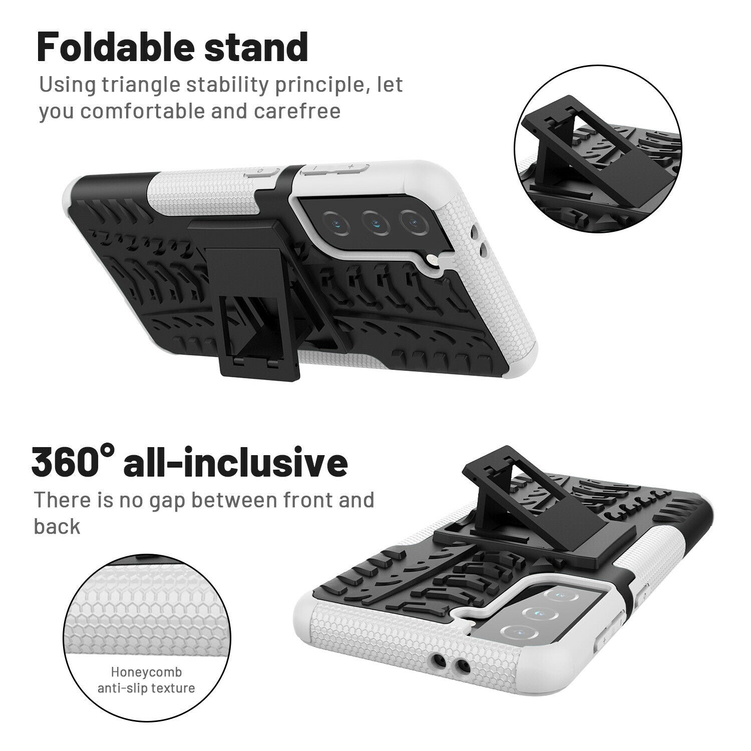 Rugged Shockproof Rubber Case for Samsung Galaxy S21 Plus Ultra - carolay.co