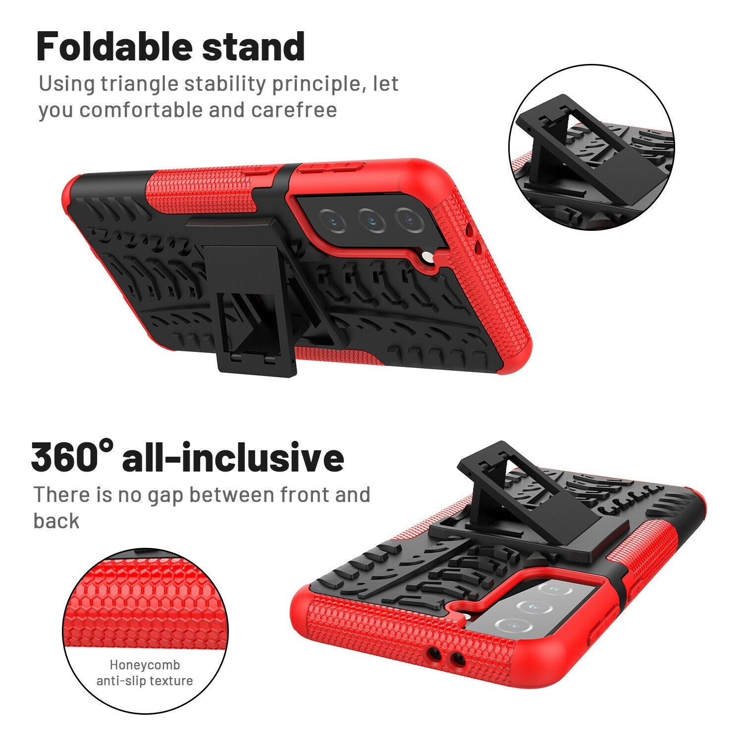 Rugged Shockproof Rubber Case for Samsung Galaxy S21 Plus Ultra - carolay.co
