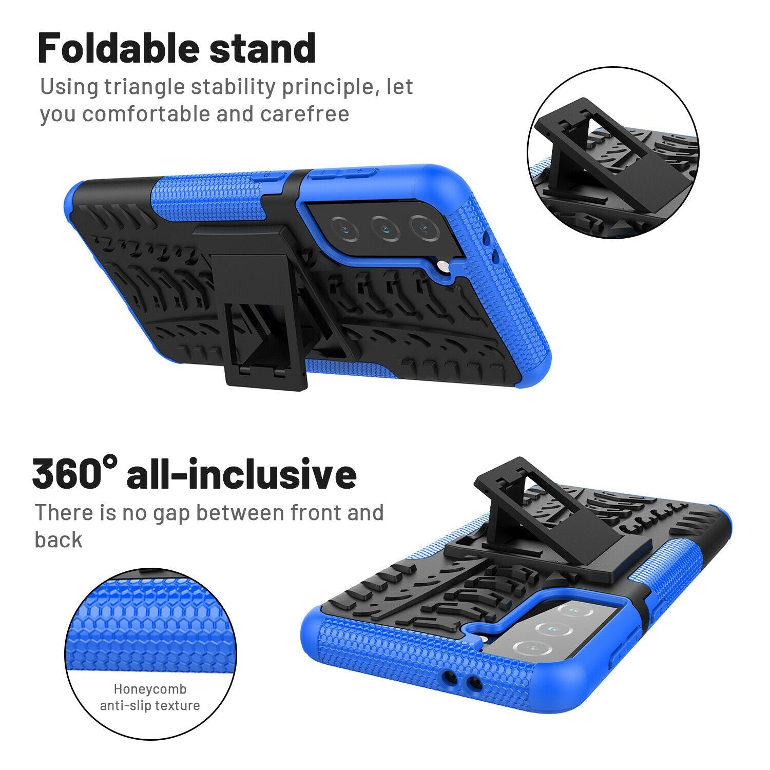 Rugged Shockproof Rubber Case for Samsung Galaxy S21 Plus Ultra - carolay.co