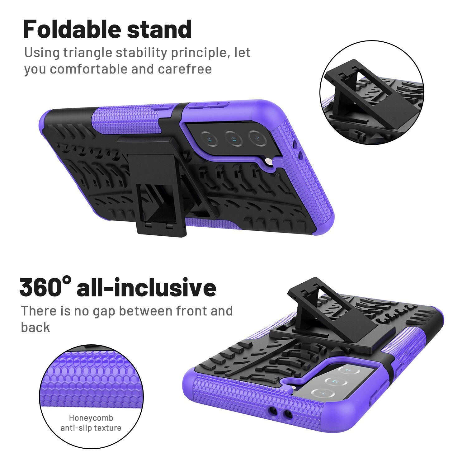 Rugged Shockproof Rubber Case for Samsung Galaxy S21 Plus Ultra - carolay.co