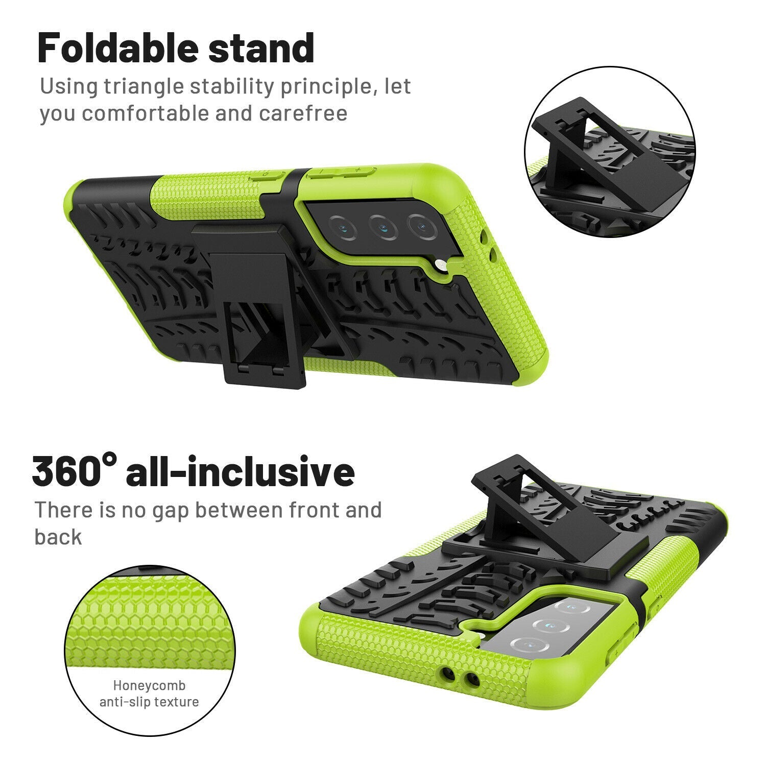 Rugged Shockproof Rubber Case for Samsung Galaxy S21 Plus Ultra - carolay.co