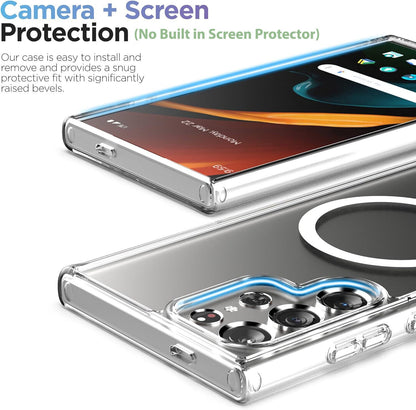 Samsung Galaxy S24 Ultra Clear MagSafe-Compatible Case - carolay.co