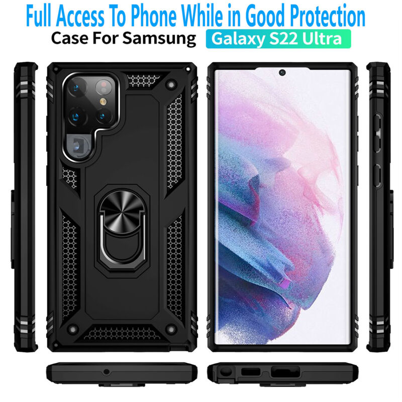 Samsung S23-S22 Case Armor Ring Kickstand - carolay.co