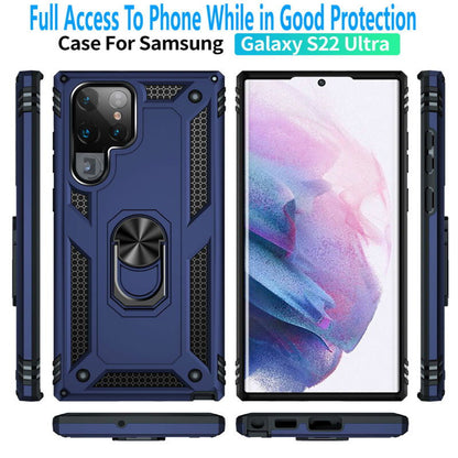 Samsung S23-S22 Case Armor Ring Kickstand - carolay.co