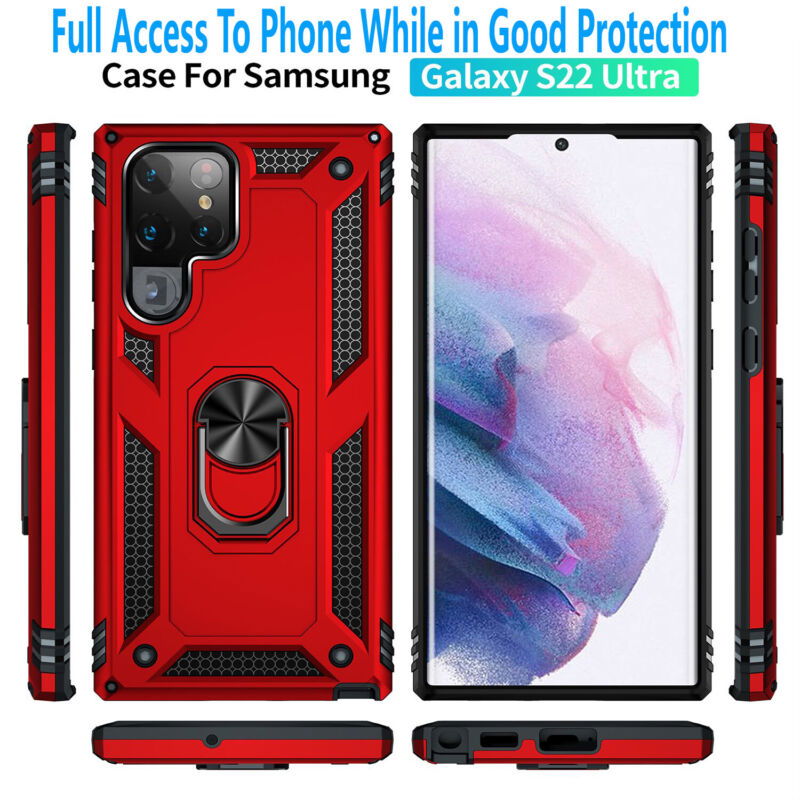 Samsung S23-S22 Case Armor Ring Kickstand - carolay.co