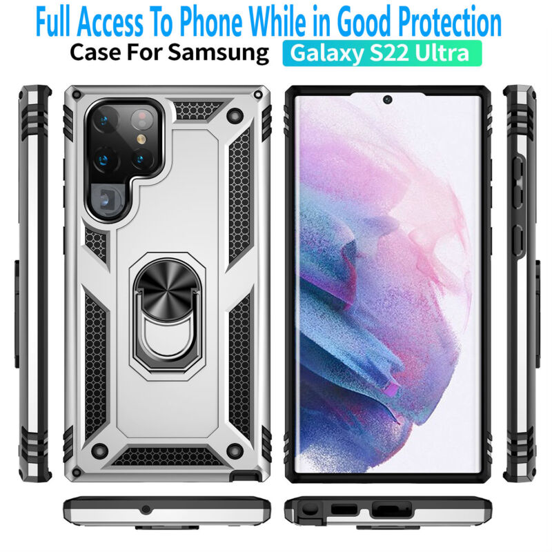 Samsung S23-S22 Case Armor Ring Kickstand - carolay.co