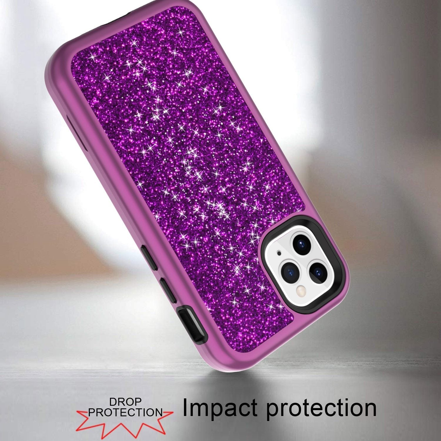 Shockproof Armor Case Bling Glitter Cover Soft Silicon for iPhone - carolay.co