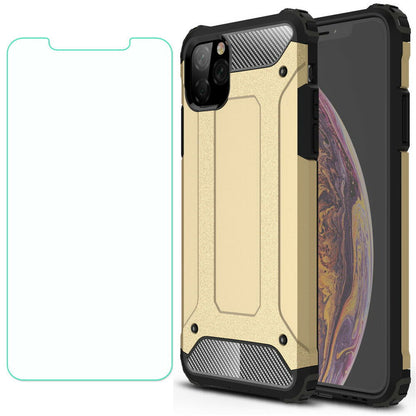 Shockproof Armor Protective Case+Tempered Glass For iPhone - carolay.co