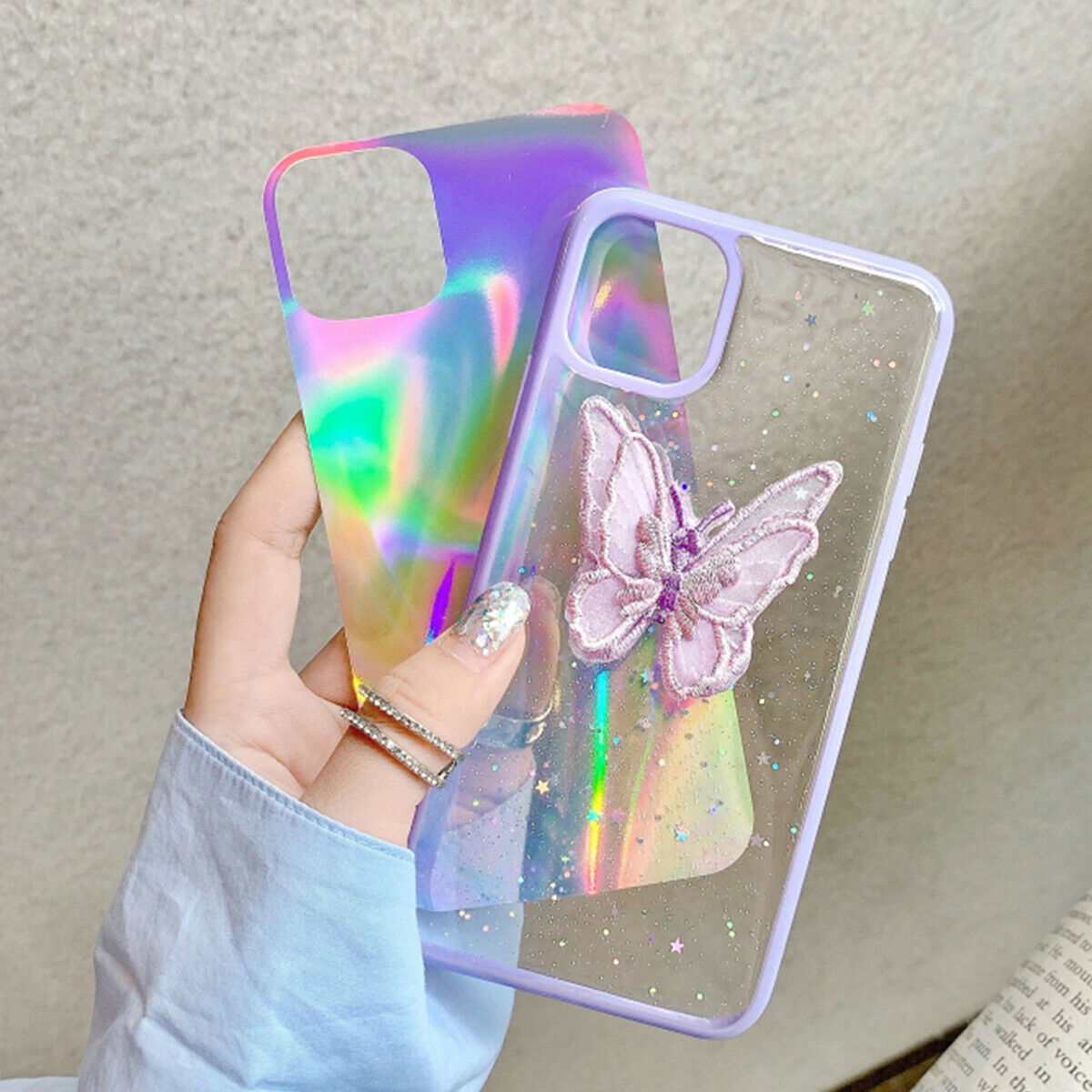 Shockproof Bling Case Butterfly Lace for iPhone - carolay.co