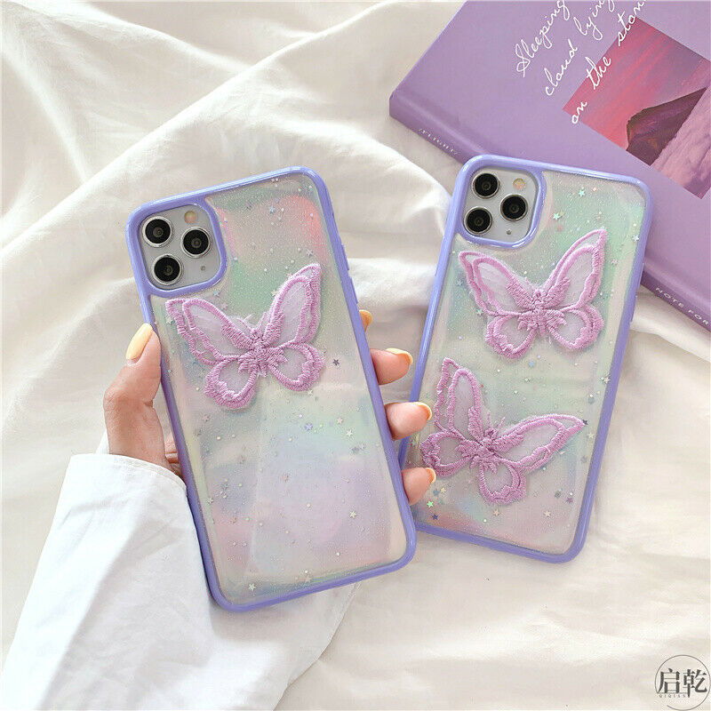 Shockproof Bling Case Butterfly Lace for iPhone - carolay.co