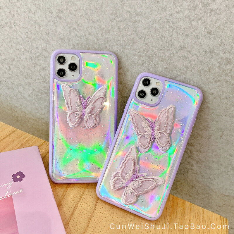 Shockproof Bling Case Butterfly Lace for iPhone - carolay.co