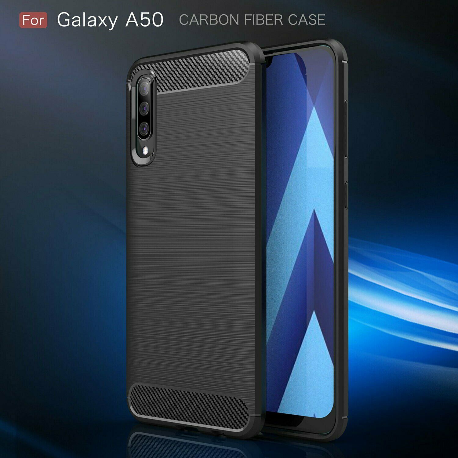 Shockproof Carbon Fiber Soft Back Case For Samsung Galaxy - carolay.co