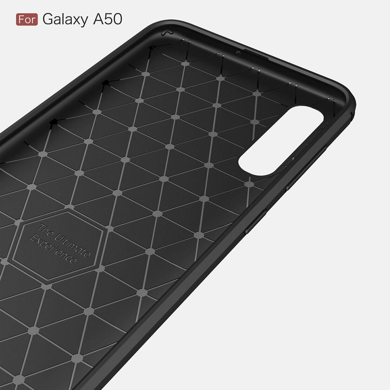 Shockproof Carbon Fiber Soft Back Case For Samsung Galaxy - carolay.co