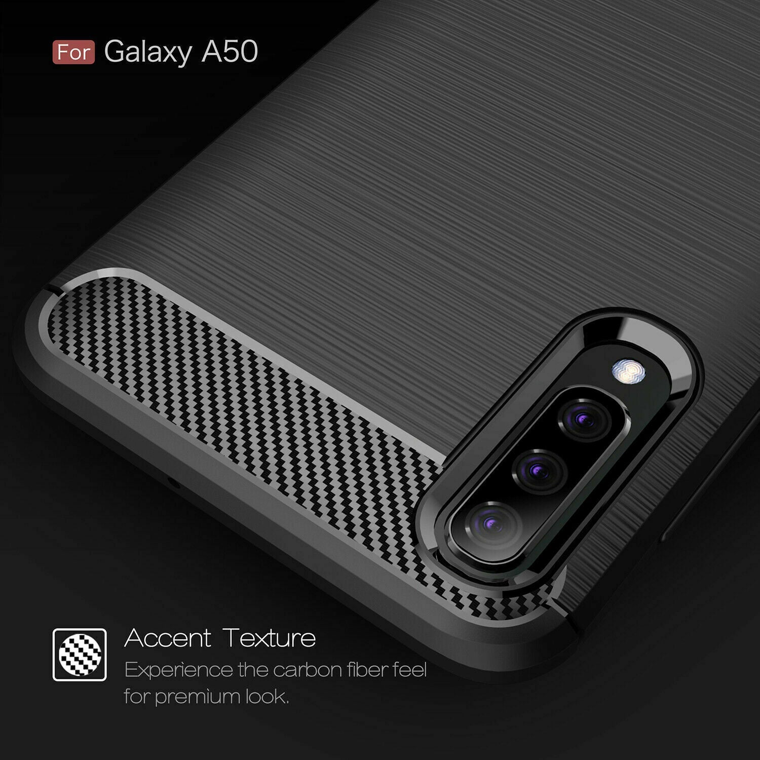 Shockproof Carbon Fiber Soft Back Case For Samsung Galaxy - carolay.co