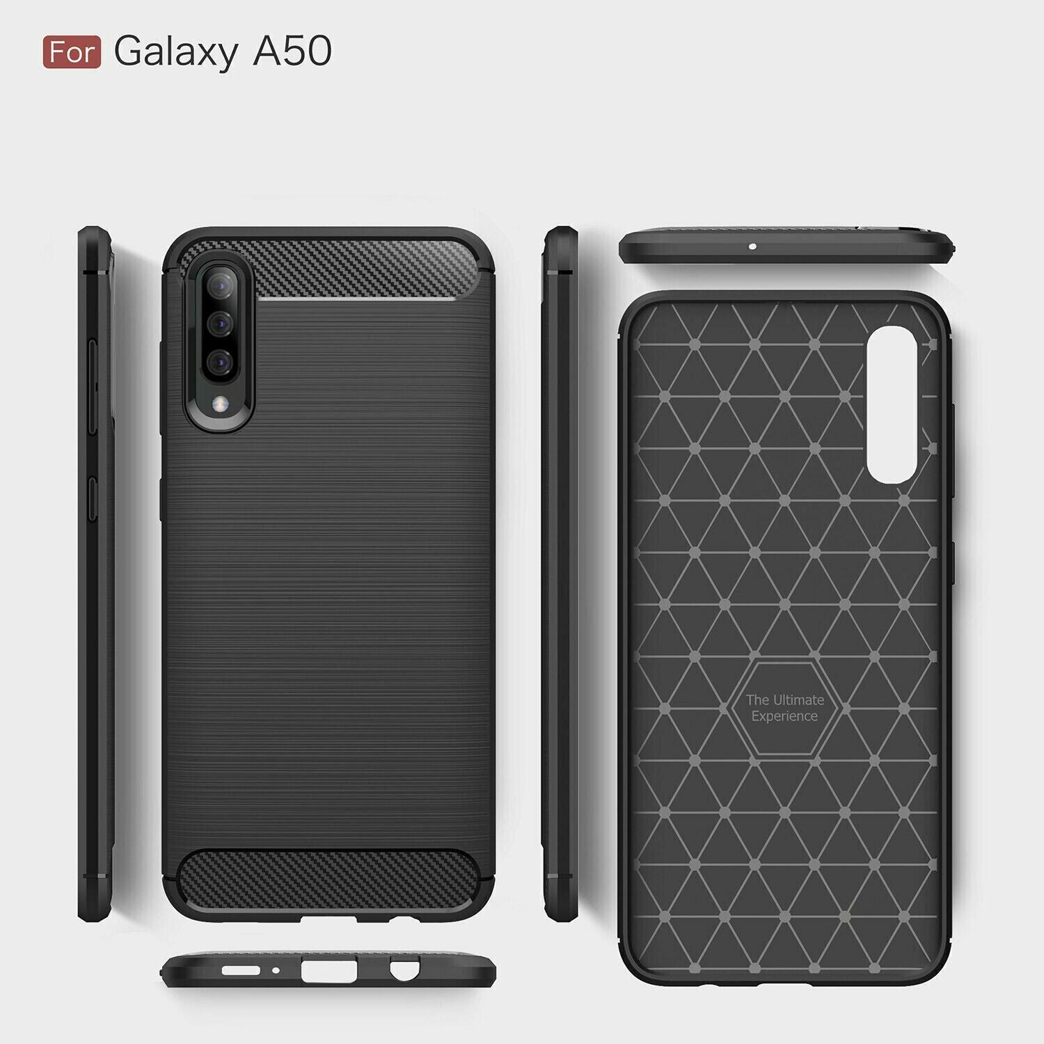 Shockproof Carbon Fiber Soft Back Case For Samsung Galaxy - carolay.co