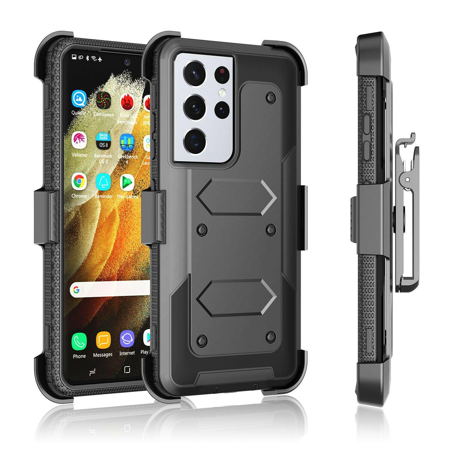 Shockproof Case Belt Clip Holster for Samsung S21 Ultra 5G - carolay.co