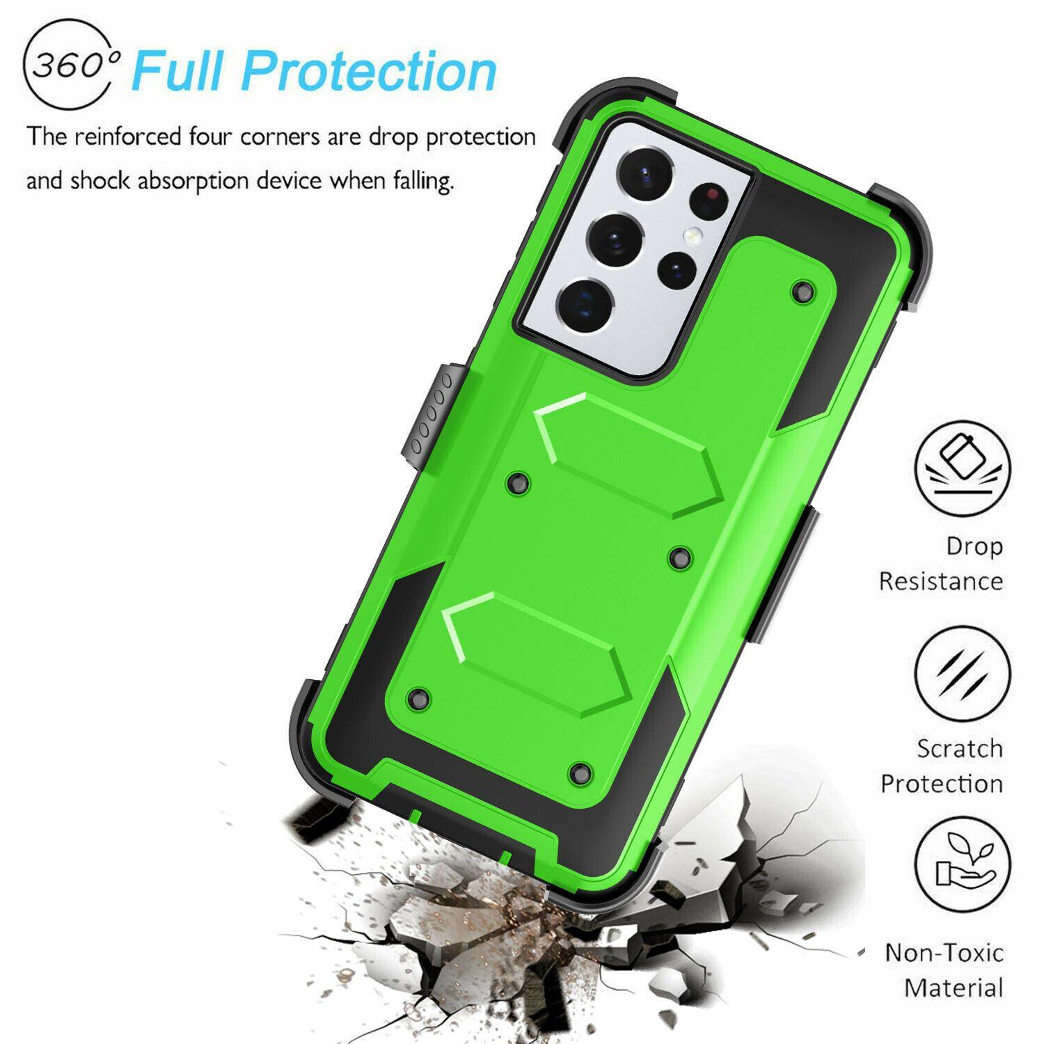 Shockproof Case Belt Clip Holster for Samsung S21 Ultra 5G - carolay.co