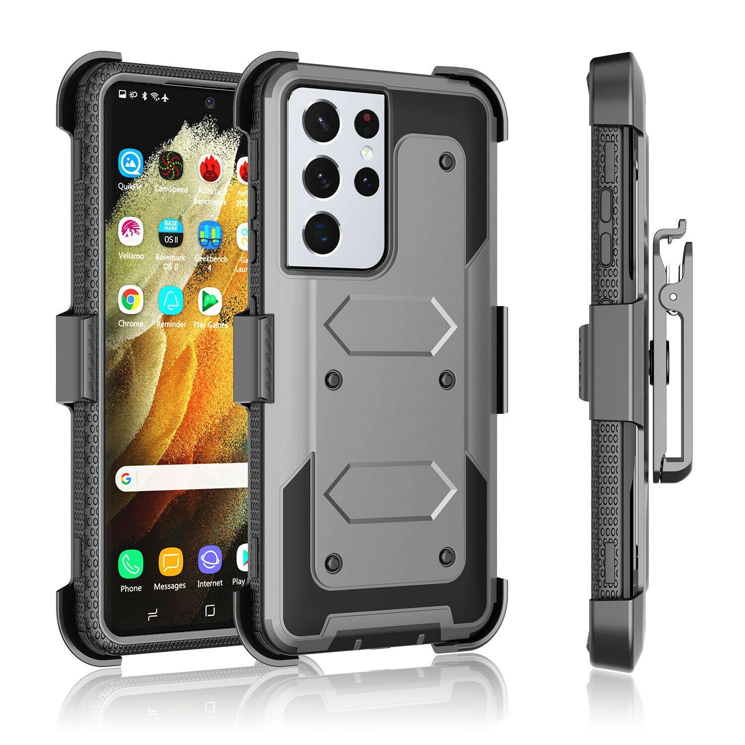 Shockproof Case Belt Clip Holster for Samsung S21 Ultra 5G - carolay.co